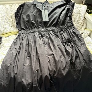 NWT Black Short Sleeve Studio B3 Dress, Asymmetrical, Plus, Spring, Summer